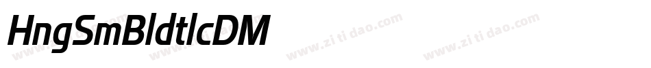Hinge Semi Bold Italic DEMO字体转换